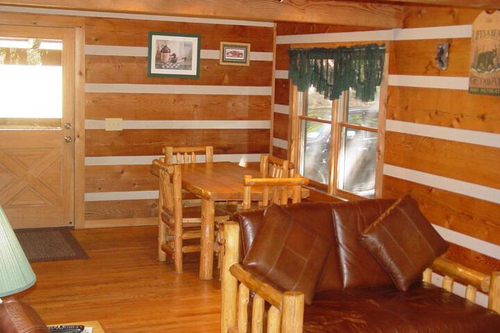 Bear Creek Secluded Log Cabin Overlooking Creek Near Boone NC - thumb 2