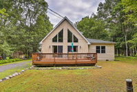 Poconos A-Frame Home with Pool Table  Lake Access Accommodation Philadelphia